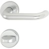 Hoppe Paris 3280546 Door Handle Set with WC Escutcheon, Anodised
