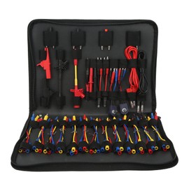 Acouto Automotive Circuit Test Leads Kit Multimeter Electrical Testers Diagnostic Tools Wire Connectors Adapter Cables with Carrying Bag Car Electrical Circuit Testers