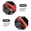 carcartrim-2022 Carbon fiber Look Gear Shift Side Strip Cover For