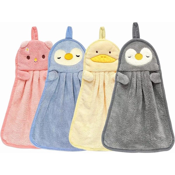 Baixi 4 Toalla De Manos Secado Absorbente Baño Cocina Colgante