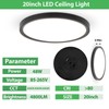 20 inch LED Flush Mount Ceiling Light Fixture,48W Super Slim
