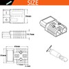 Battery Connector 50A, CESFONJER Red Battery Quick Connect Disconnect Connector