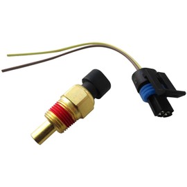 Qblahip New 12146312 1236302 1338450 15326386 Temperature Sensor Water Temp Sender & Wiring Harness Replacement for G*MC Van G2500 1985-1998