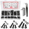 Nuts and Bolts Set M5 M6 M8, CYLBAQ Black Hex