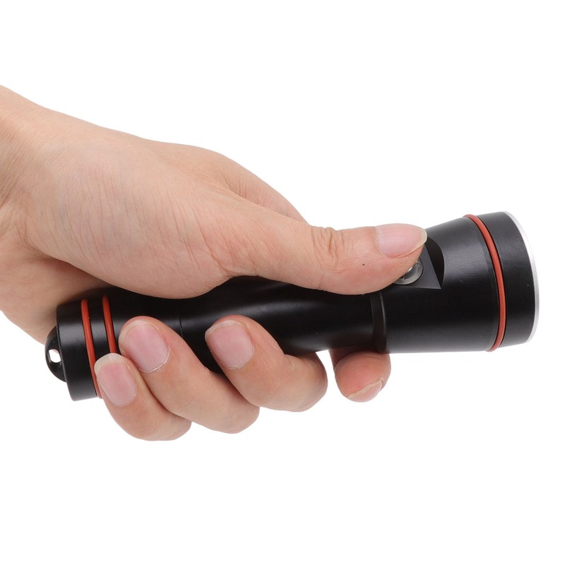 Professional Underwater Flashlight 5000LM Lighting Diving Fill Light IPX8 Waterproof