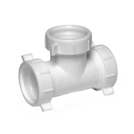 Everbilt NEW Everbilt 1-1/2 in. White Plastic Sink Drain Center Slip-Joint Tee