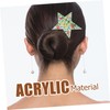 SAFIGLE 4pcs Christmas Star Hair Clips Decorative Barrettes for Women