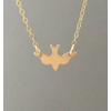 Dove Bird Gold Fill Necklace also in Silver and Rose