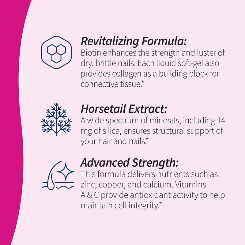 Applied Nutrition Longer Stronger Hair & Nails - 60 Liquid