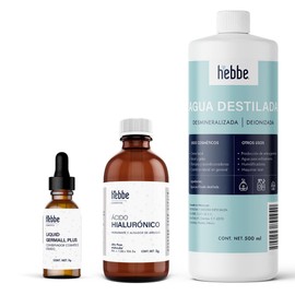 HEBBE - Kit para Preparar Ácido Hialurónico | Set Completo | Hidratación y Rejuvenecimiento | Ideal para DIY Cosmética | Ingredientes de Alta Calidad 