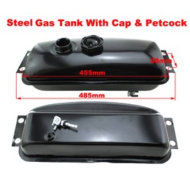 TC-Motor Steel Gas Fuel Tank For Chinese 150cc 250cc Go Kart Dune Buggy