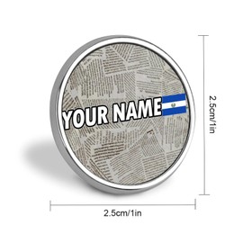 luckluccy Enamel Pins Bulk Set Pins El Salvador Flag Pins For Backpacks National Pride Patriotic Gift Hat Pins National Day Customized Name Classic Pins For Backpacks Bag Hat Accessories