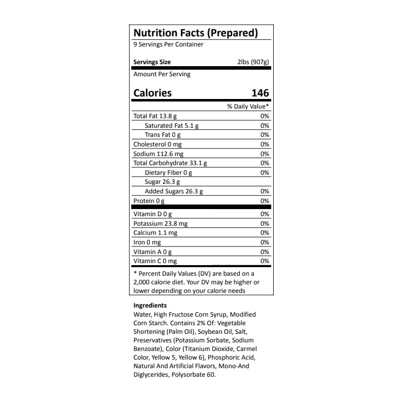 Bavarian Cream Pie & Pastry Filling, 2 Pound Pouch