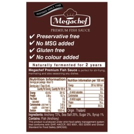 Megachef Anchovy Sauce 6.76 Fl Oz Gluten Free Naturally Fermented 2 Years
