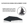 Outdoor Dog Kennel Cover 4.2 ft x 4.2 ft Made