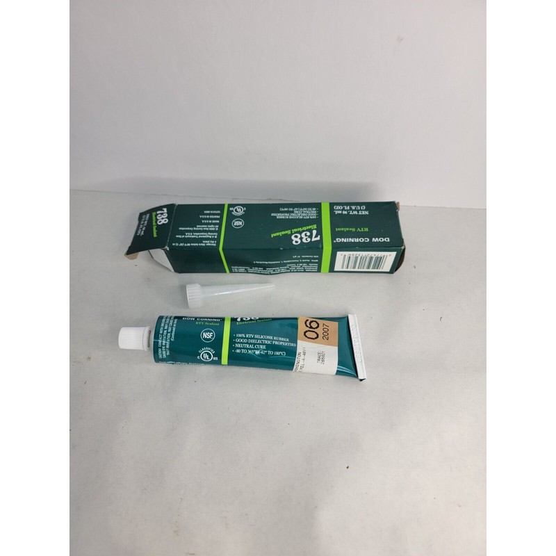 DOW DOWSIL 738 ELECTRICAL SEALANT SILICONE 3OZ TUBE - Sold