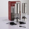 YISUN Electric Salt and Pepper Grinder Set, Stainless Steel Automatic