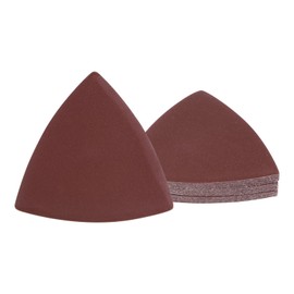 Kozelo Pack of 15 Mouse Sander Detail Sandpaper - [1000 Grit, 3-1/8 Inch], Triangular Velcro Sanding Pads for Wooden Furniture Polishing, Aluminium Oxide Sandpaper