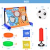 3-in-1 Versatile Movable Target Games Soccer Goal Flying Disc Bean