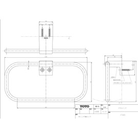 TOTO YT405 Towel Ring, Metal