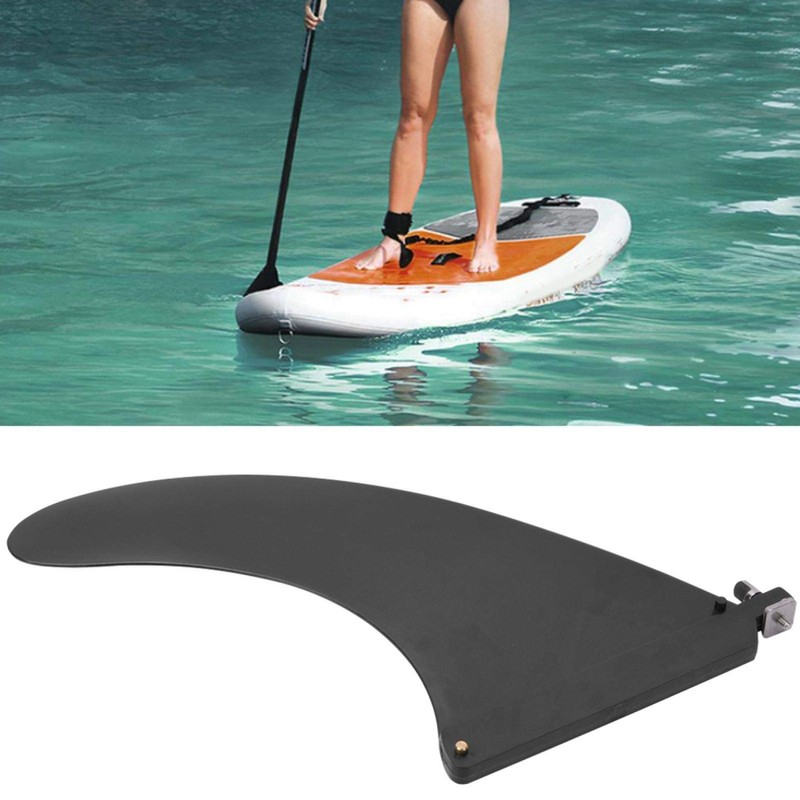 Detachable Inflatable Surfboard Fins, 8in Center Fin Longboard & SUP
