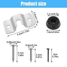 YBEATY 3 Set Portable Dartboard Mounting Bracket with Screws Nails stabilizers Dart Board Hanging Hardware Wall Kit for Steel Dart Games Accessories Kits