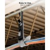 QNHEAY 100 PCS J Hooks Cable Support with Bat Wing，3/4
