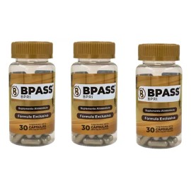 Bypass Bpri 30 Caps Reparador Intestinal Paquete De 3 Piezas                                                                                          