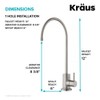 KRAUS Purita 100% Lead-Free Kitchen Water Filter Faucet in Spot