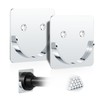 Metal Shower Rod Holders, Adhesive Shower Curtain Rod Holder for