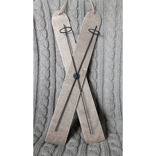 Target 2021 Target Bullseye Playground Wood Skis Holiday Christmas Decoration