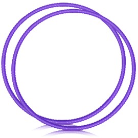 WinnerWhy 2 Pcs Toy Hoop Exercise Hoop Detachable Adjustable Plastic Hoop Playground Equipment for School Colored Hoop Circles Exercise Ring for Teens Dog Agility Equipment(Purple,23 Inch)