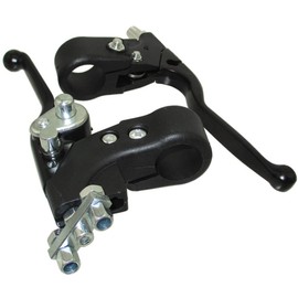 DJ-Motor Mini Bike Right Dual Twin Brake Lever Left for 2 Stroke Water Cool Pocket Bike 47cc 49cc ATV Quad