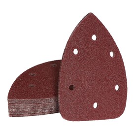 MANICAF Schleifpapier Dreieckschleifer, 20 Stück Schleifpapier Holz, Deltaschleifer Schleifpapier Körnungen 40, Schleifpapier Klett 140mm x 100mm Schleifblätter für Schleifmaschinen