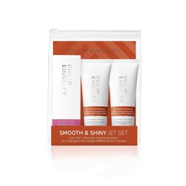 Philip Kingsley Haircare Smooth & Shiny Travel Set, Re Moisturizing Shampoo and Conditioner, Hydrates Coarse, Wavy and Frizzy Hair, With Elasticizer Deep-Conditioning Hair Mask