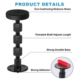 Aililong Set of 4 78-105 mm Adjustable Bed Frame Spacer Wall with Bed Support, Stabiliser and Wall Protection