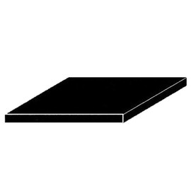 evergreen 9513 Polystyrene Plates, Play, 150 x 300 x 0.50 mm, Pack of 3, Black