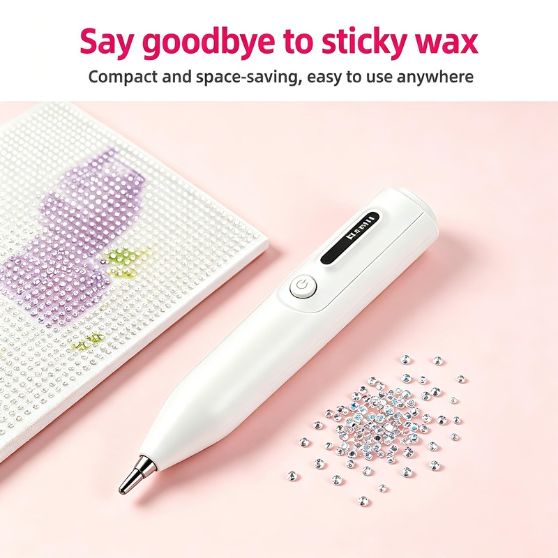 DPZZ Electric Diamond Paintbrush, Diamond Art Vacuum Pen, Wireless Diamond
