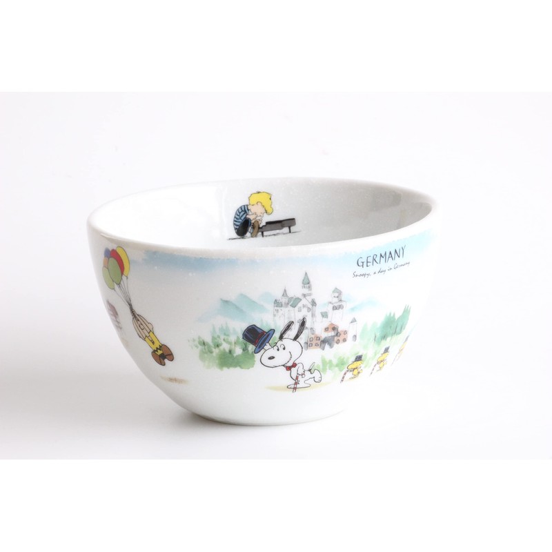 Simizu Pottery German Mexican Snoopy Bowl, Set of 2