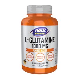 NOW L-glutamine 1000mg, 120 Capsules