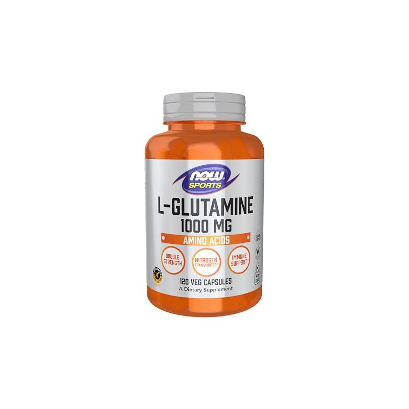 NOW L-glutamine 1000mg, 120 Capsules