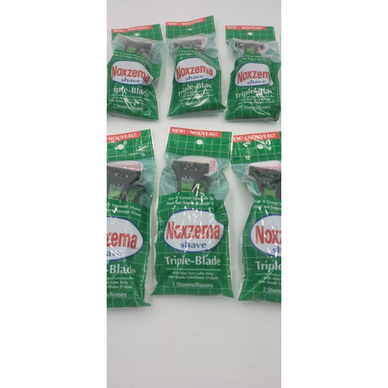 Blade Noxzema Disposable Razors Triple Blade 20-Razors/10-packs of2each Sealed