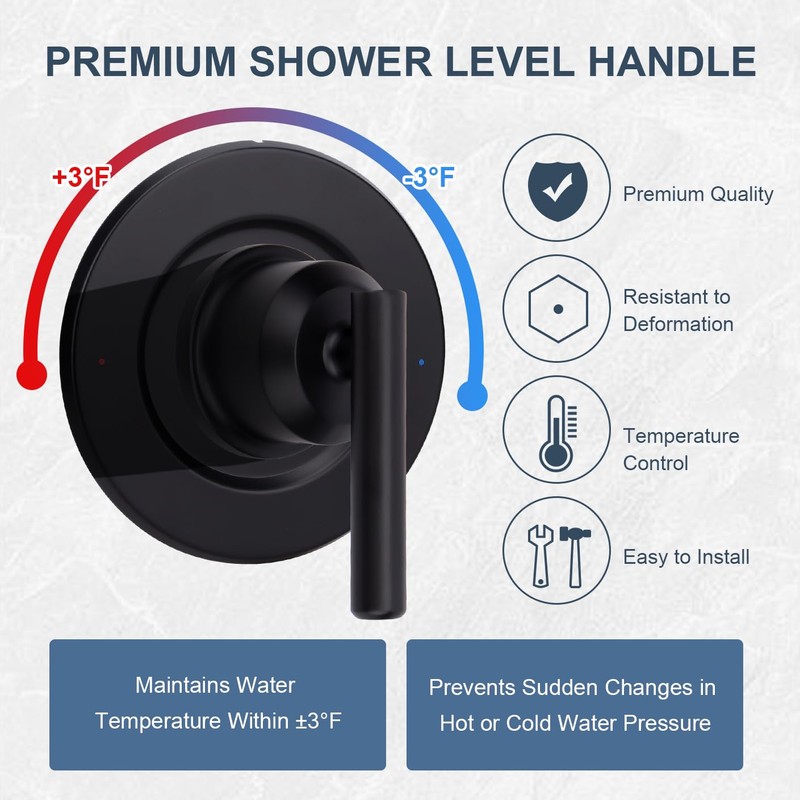 T2901BL Shower Handle Replacement for Moen T2901BL Gibson Posi-Temp Valve