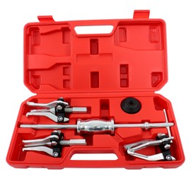 labwork 5Pcs 3 Jaw Gear Bearing Slide Hammer Puller Tool Kit Internal and External Puller for Removal of Bearings and Gears