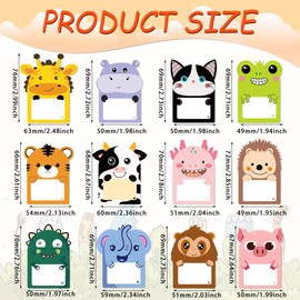 720 Sheets Cute Sticky Notes Kawaii Animal Sticky Notes Bulk Cartoon Sticky Note Pads Self Stick Memo Pads for Veterinary Gifts Animal Party Favors Office Supplies