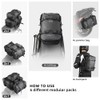 Rhinowalk Motorcycle Tail Bag Motorbike Side Bag 15L Full Waterproof