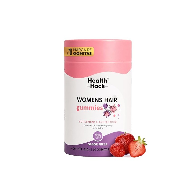Health Hack Womens Hair Gomitas Ingredientes Cabello Piel Uñas 1140