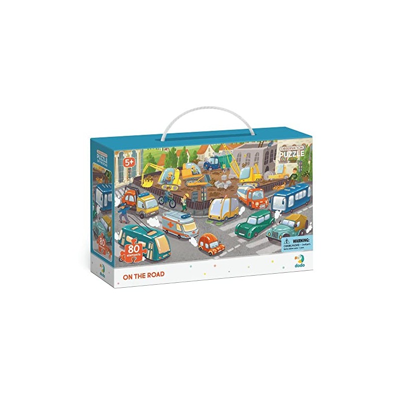 Dodo D300370 Eductional On The Road Observation Puzzle 80 Pieces,