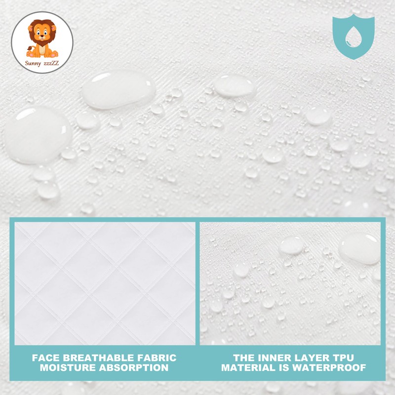Sunny zzzZZ 6 Pack Baby Waterproof Changing Pad Liners -