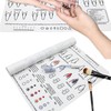 rflaueo 1pc Acrylic Nail Training Mat Manicure Art Practice Mat